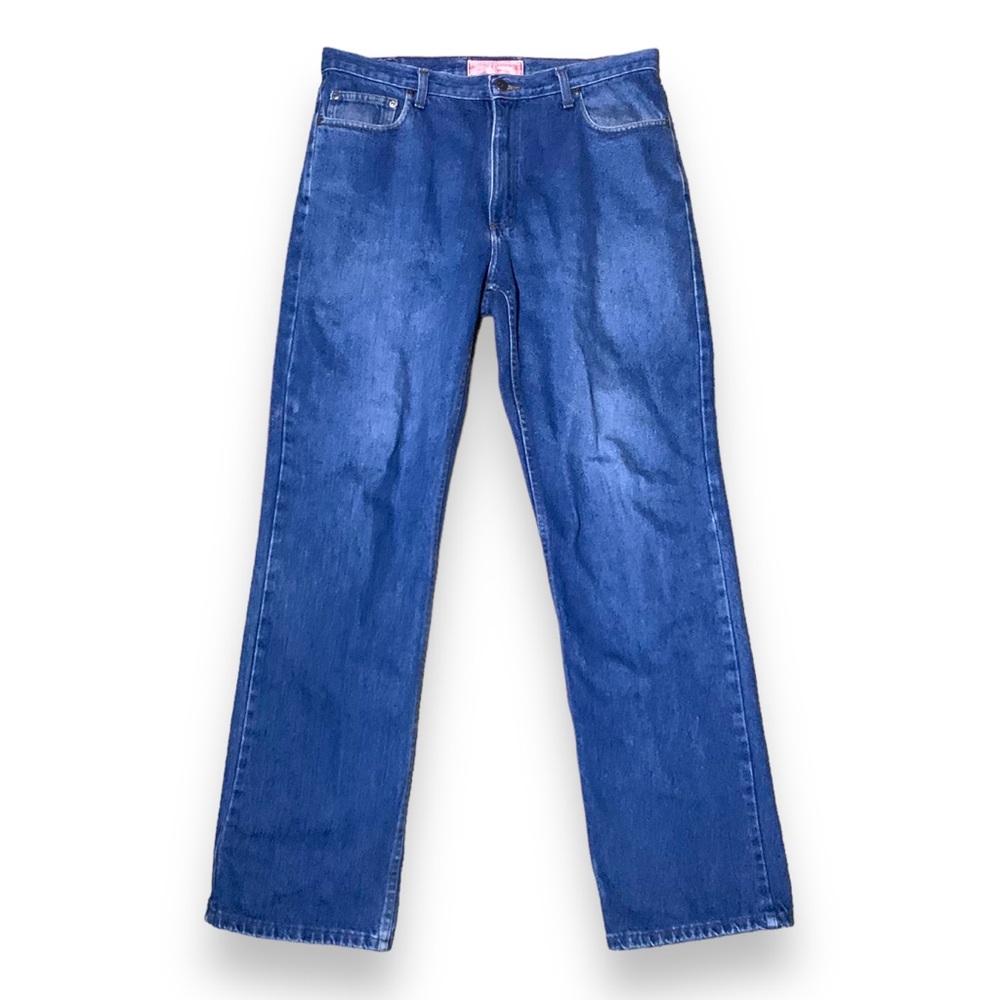 Vintage Red Camel Mid Wash Straight Blue Jeans Men’s Size 36x34 Style 78901